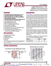 LTC3630AEDHC#TRPBF datasheet pdf Linear Technology
