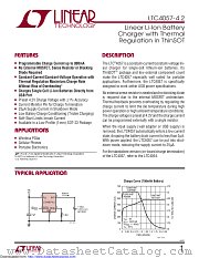 LTC4057ES5-4.2#TR datasheet pdf Linear Technology