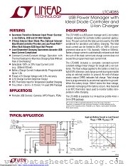 LTC4085EDE datasheet pdf Linear Technology