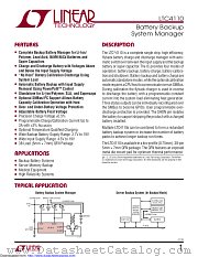 LTC4110EUHF#TRPBF datasheet pdf Linear Technology