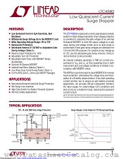 LTC4380HMS-4#TRPBF datasheet pdf Linear Technology
