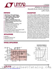 LT5506EUF#TR datasheet pdf Linear Technology