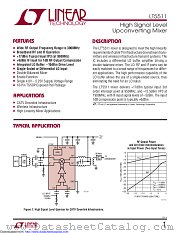 LT5511EFE datasheet pdf Linear Technology