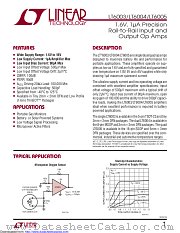 LT6004HDD#TR datasheet pdf Linear Technology