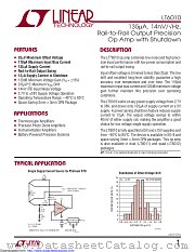 LT6010IDD#PBF datasheet pdf Linear Technology