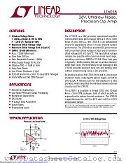 LT6018IS8E#TRPBF datasheet pdf Linear Technology