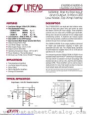 LT6200IS8-10#TRPBF datasheet pdf Linear Technology