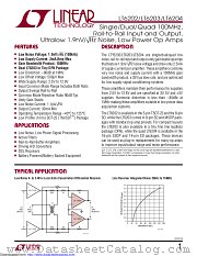 LT6204IS#TR datasheet pdf Linear Technology