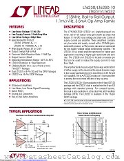 LT6232IGN#TRPBF datasheet pdf Linear Technology
