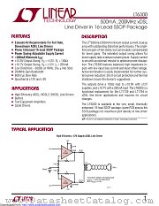 LT6300CGN datasheet pdf Linear Technology