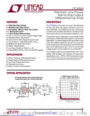 LTC6363HDCB#TRPBF datasheet pdf Linear Technology