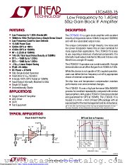 LTC6433-15 datasheet pdf Linear Technology