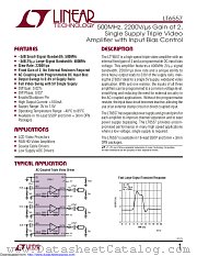 LT6557CGN#TRPBF datasheet pdf Linear Technology