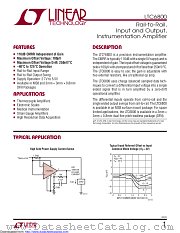 LTC6800HDD#TR datasheet pdf Linear Technology