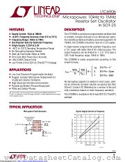 LTC6906CS6#TRPBF datasheet pdf Linear Technology