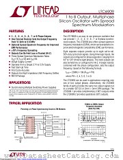 LTC6909HMS#PBF datasheet pdf Linear Technology