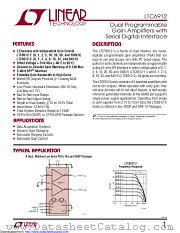 LTC6912IDE-2#TR datasheet pdf Linear Technology
