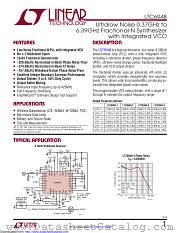 LTC6948IUFD-3#PBF datasheet pdf Linear Technology