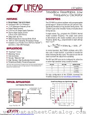 LTC6991IDCB#TRPBF datasheet pdf Linear Technology