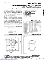 ADC0820CCM+ datasheet pdf MAXIM - Dallas Semiconductor