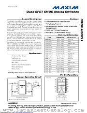 DG201AAZ/883B datasheet pdf MAXIM - Dallas Semiconductor