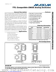 DG302AAK/883B datasheet pdf MAXIM - Dallas Semiconductor