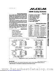 DG305AAA datasheet pdf MAXIM - Dallas Semiconductor