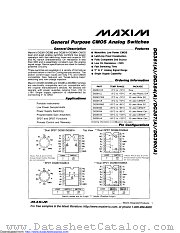 DG381AAK/883B datasheet pdf MAXIM - Dallas Semiconductor