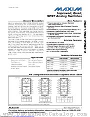 DG412AZ/883B datasheet pdf MAXIM - Dallas Semiconductor