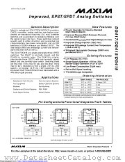 DG418DY+ datasheet pdf MAXIM - Dallas Semiconductor