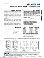 DG442CY+ datasheet pdf MAXIM - Dallas Semiconductor