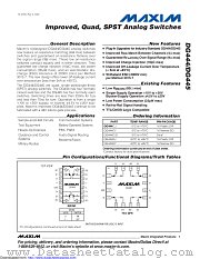 DG444CJ+ datasheet pdf MAXIM - Dallas Semiconductor