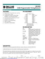 DS1023S-50 datasheet pdf MAXIM - Dallas Semiconductor