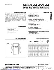DS1110LE-500+T&R datasheet pdf MAXIM - Dallas Semiconductor
