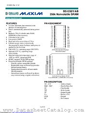 DS1230YP-70IND+ datasheet pdf MAXIM - Dallas Semiconductor