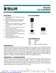 DS1233AZ-10+T&R datasheet pdf MAXIM - Dallas Semiconductor