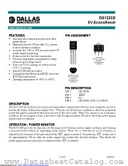 DS1233DZ-10 datasheet pdf MAXIM - Dallas Semiconductor
