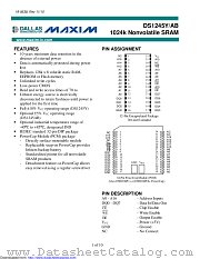 DS1245AB-120IND+ datasheet pdf MAXIM - Dallas Semiconductor