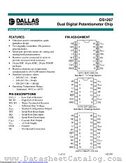 DS1267-100+ datasheet pdf MAXIM - Dallas Semiconductor