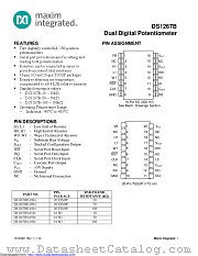 DS1267BE-010+T/R datasheet pdf MAXIM - Dallas Semiconductor