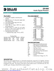 DS1666S-50 datasheet pdf MAXIM - Dallas Semiconductor