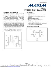 DS1672U-33/T&R datasheet pdf MAXIM - Dallas Semiconductor