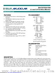 DS1707ESA+T&R datasheet pdf MAXIM - Dallas Semiconductor