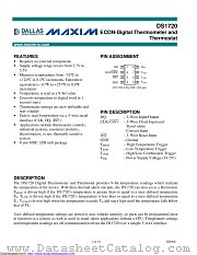 DS1720S+ datasheet pdf MAXIM - Dallas Semiconductor