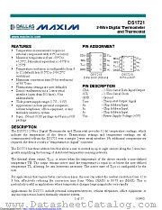 DS1721U+ datasheet pdf MAXIM - Dallas Semiconductor