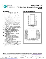 DS1743-100IND+ datasheet pdf MAXIM - Dallas Semiconductor