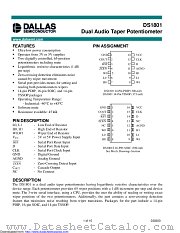 DS1801E-02V+ datasheet pdf MAXIM - Dallas Semiconductor