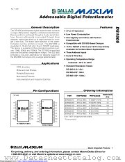 DS1805E-010+ datasheet pdf MAXIM - Dallas Semiconductor