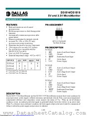 DS1814AR-10-U+ datasheet pdf MAXIM - Dallas Semiconductor