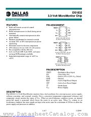 DS1832U+ datasheet pdf MAXIM - Dallas Semiconductor